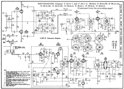 H-M1411 Ch= V-2511-5 + V-2510-7; Westinghouse El. & (ID = 167023) Radio