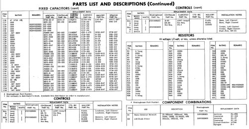 H-M1501 Ch= V-2511-2 Ch= V-2510-3; Westinghouse El. & (ID = 589695) Radio