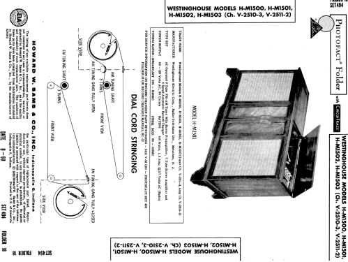 H-M1502 Ch= V-2511-2 Ch= V-2510-3; Westinghouse El. & (ID = 590004) Radio