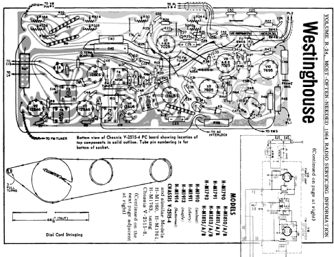 H-M1760 Ch= V-2515-8; Westinghouse El. & (ID = 183919) Radio