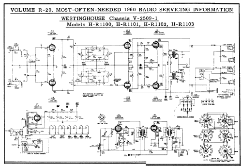 H-R1100 Ch= V-2509-1; Westinghouse El. & (ID = 186275) Radio