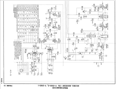 HR102BN Ch= V-2502-1 + V-2500-2; Westinghouse El. & (ID = 782445) Radio