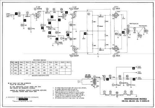 HS-134 Ch= V-2503-4; Westinghouse El. & (ID = 613224) Ampl/Mixer