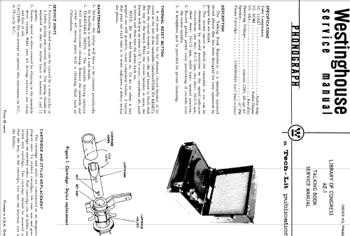 Library of Congress AE-1 ; Westinghouse El. & (ID = 1207449) R-Player