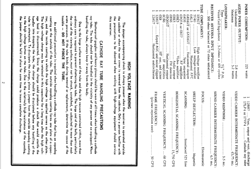 Stratovision H-765T17 Ch= V-2240-1; Westinghouse El. & (ID = 1230281) Television