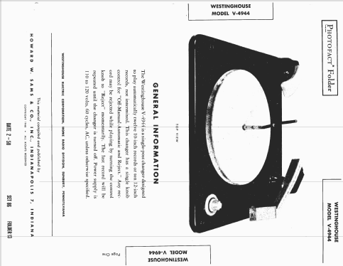 V4944 ; Westinghouse El. & (ID = 1577391) R-Player