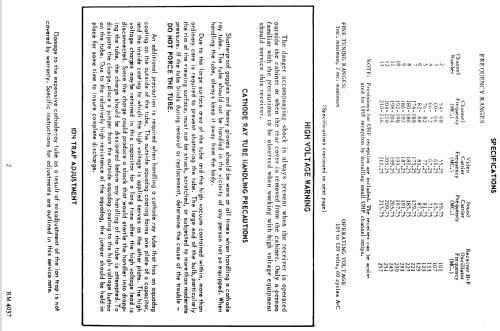 V-2313 Ch= V-2313; Westinghouse El. & (ID = 1288114) Television