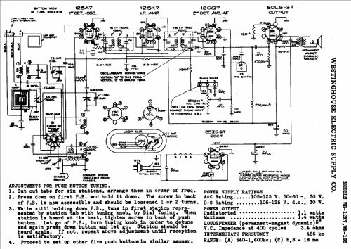 WR-12x7 ; Westinghouse El. & (ID = 589584) Radio