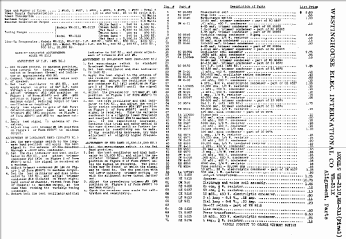 WR211U; Westinghouse El. & (ID = 575753) Radio