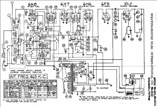 WR211X; Westinghouse El. & (ID = 576270) Radio