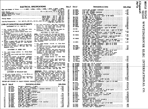 WR314X; Westinghouse El. & (ID = 581358) Radio