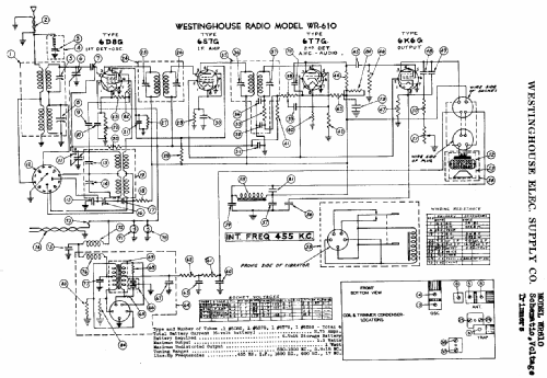 WR610; Westinghouse El. & (ID = 576969) Car Radio