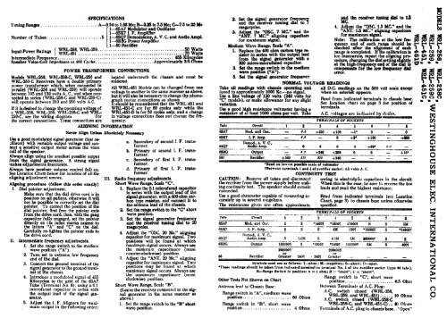 WRL258; Westinghouse El. & (ID = 590225) Radio