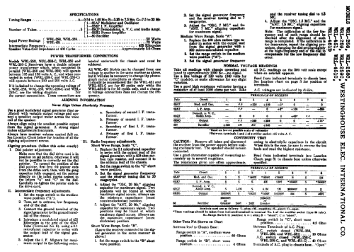 WRL259; Westinghouse El. & (ID = 590234) Radio