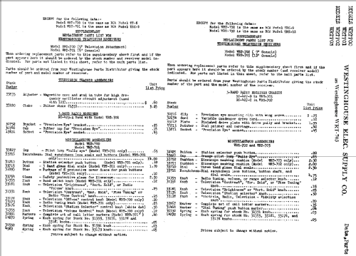 WRT703; Westinghouse El. & (ID = 581955) TV Radio