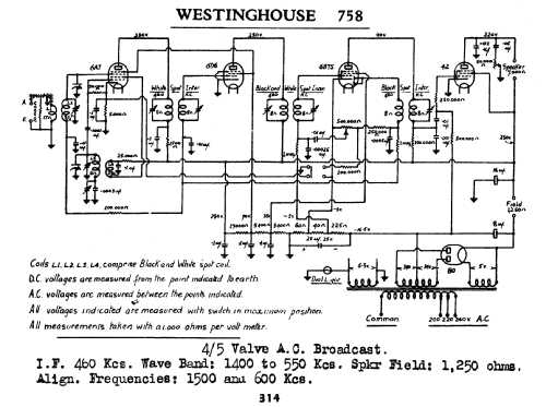 758; Westinghouse brand, (ID = 760241) Radio