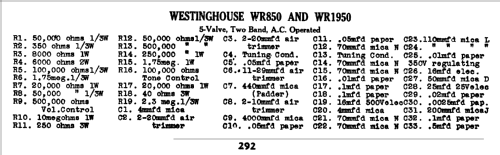 850; Westinghouse brand, (ID = 785241) Radio