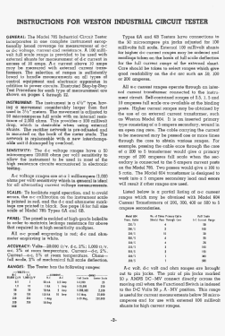 Industrial Circuit Tester 785 Type 6A; Weston Electrical (ID = 2741574) Ausrüstung