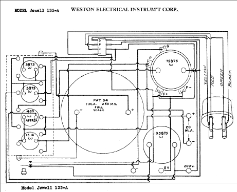 Jewell Set Analyzer Pattern 133A; Weston Electrical (ID = 792799) Ausrüstung