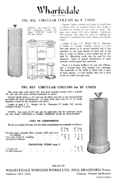 Concrete Column Speaker 10'; Wharfedale Brand, (ID = 3093548) Kit