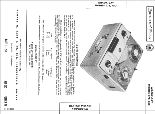 375; Wilcox-Gay Corp.; (ID = 2498847) R-Player