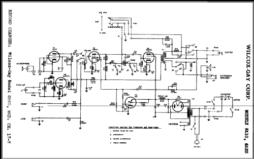 6A10 Ch= 6A; Wilcox-Gay Corp.; (ID = 415615) Ampl/Mixer