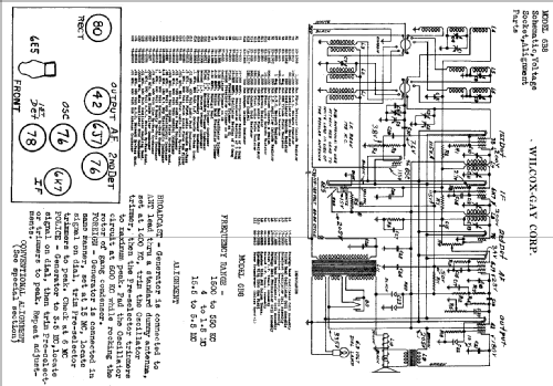 6B8 ; Wilcox-Gay Corp.; (ID = 702013) Radio