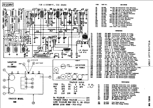 6M6 ; Wilcox-Gay Corp.; (ID = 702288) Radio