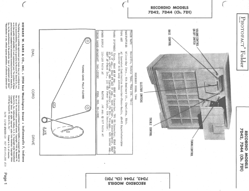 Recordio 7D42 ; Wilcox-Gay Corp.; (ID = 1451504) Radio