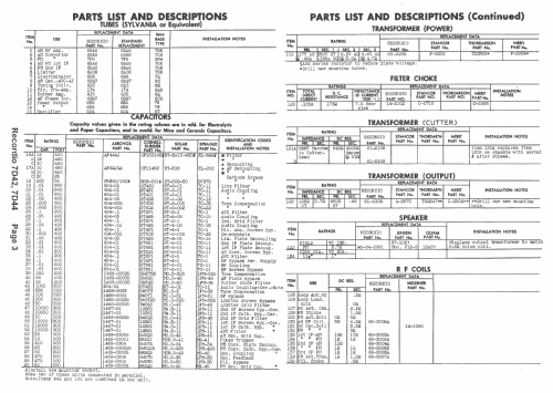 Recordio 7D44 Ch.= 7D1; Wilcox-Gay Corp.; (ID = 1451518) Radio