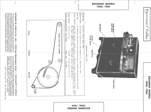 7E44 Recordio ; Wilcox-Gay Corp.; (ID = 1408686) Radio