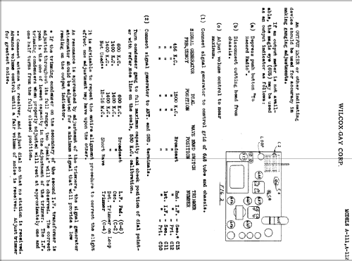 A-111 Recordio ; Wilcox-Gay Corp.; (ID = 698528) Radio