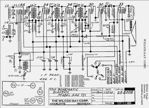 A4 Ch= 5A6; Wilcox-Gay Corp.; (ID = 697071) Radio