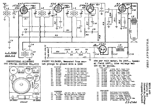 A-50 Ch= 8D5; Wilcox-Gay Corp.; (ID = 697084) Radio