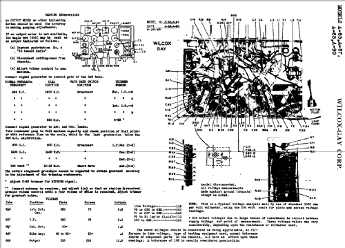 A85 ; Wilcox-Gay Corp.; (ID = 698096) Radio