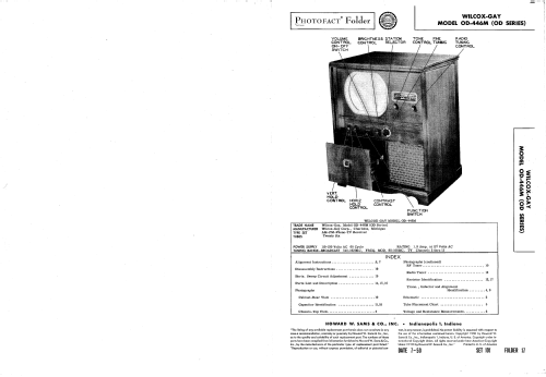 OD-446M ; Wilcox-Gay Corp.; (ID = 2406064) TV Radio