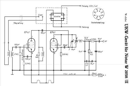 UKW-Einbaug. 2058-II; Wobbe-Radio; Winsen, (ID = 28234) Adaptor