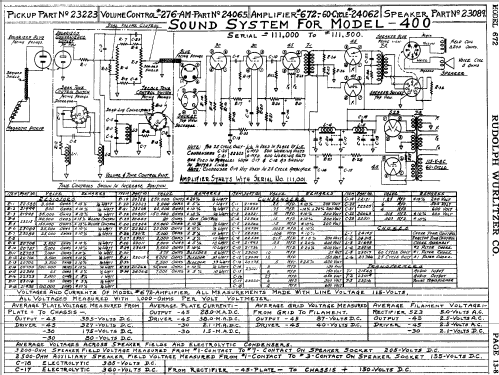 672 ; Wurlitzer Co., The (ID = 481910) Ampl/Mixer