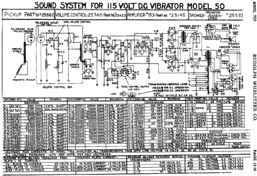 753 ; Wurlitzer Co., The (ID = 481917) Ampl/Mixer