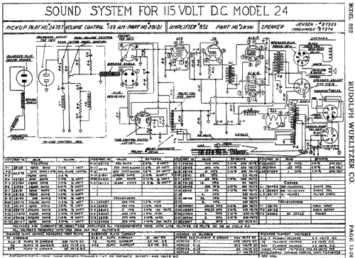 852 ; Wurlitzer Co., The (ID = 481894) Ampl/Mixer