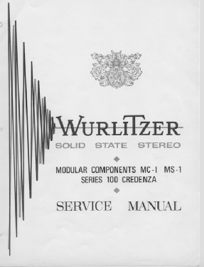 MC-1, MS-1, Series 100 Credenza Ch= DE-311; Wurlitzer Co., The (ID = 2729378) Radio