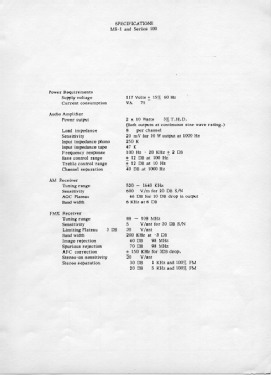 MC-1, MS-1, Series 100 Credenza Ch= DE-311; Wurlitzer Co., The (ID = 2729379) Radio