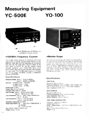 500 MHz Frequency Counter YC-500; Yaesu-Musen Co. Ltd. (ID = 2840140) Equipment