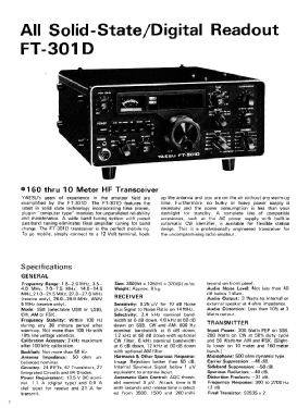 FT-301D; Yaesu-Musen Co. Ltd. (ID = 2836415) Amat TRX