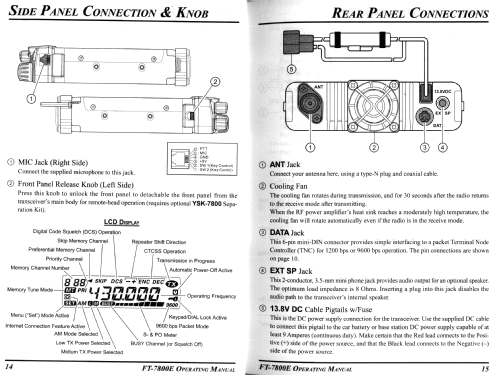 FT-7800E; Yaesu-Musen Co. Ltd. (ID = 2886434) Amat TRX