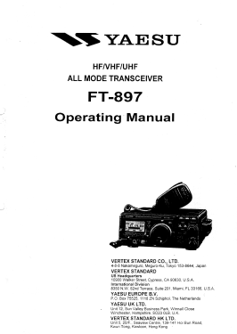 FT-897; Yaesu-Musen Co. Ltd. (ID = 2886860) Amat TRX