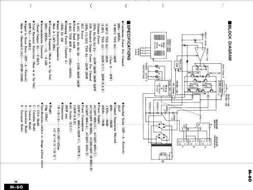 M-60; Yamaha Co.; (ID = 1007906) Ampl/Mixer