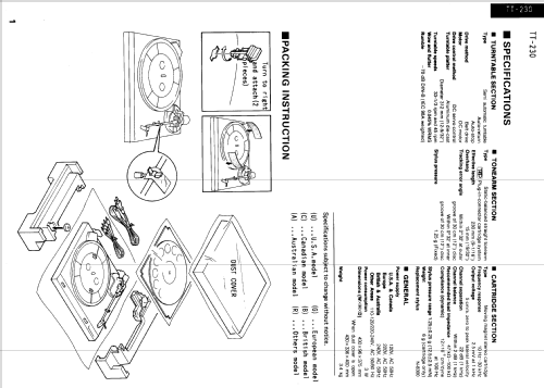 Stereo Turntable TT-230; Yamaha Co.; (ID = 1134082) R-Player