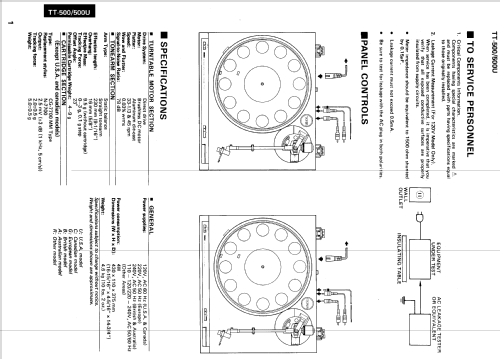 Stereo Turntable TT-500; Yamaha Co.; (ID = 1133320) R-Player