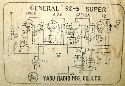 General 6S-5 Super; Yaou Radio Co ltd ; (ID = 2268669) Radio